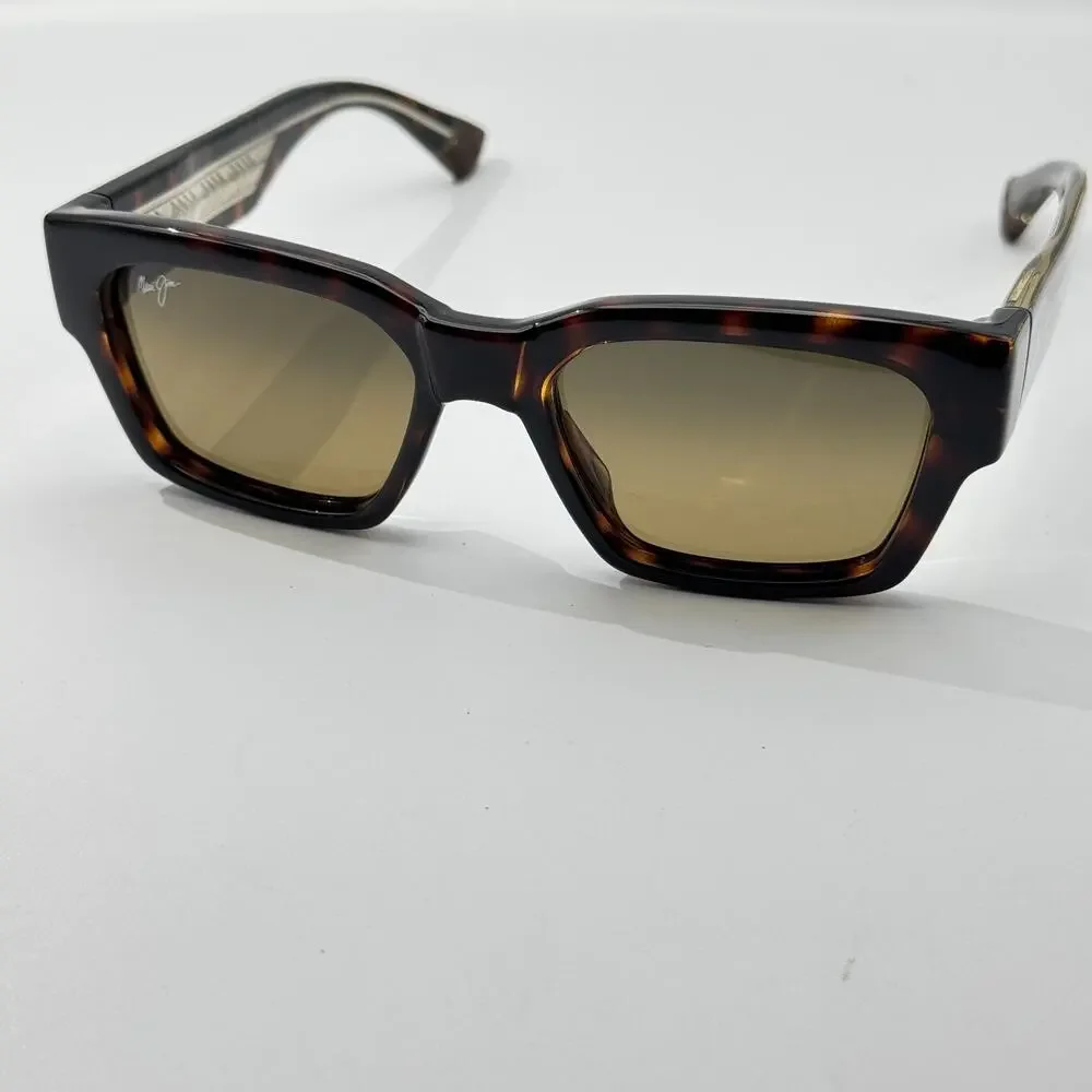 Maui Jim Sunglasses Kenui STG-SG MJ642-10 Dark Havana Frame Polarized 53mm
